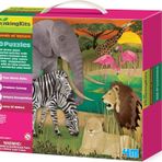 3D Dev Yer Yapbozu Safari 54 Parça Hayvanlar Puzzle