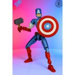 3D Dummy Figür | Hareketli, Pozlanabilir Koleksiyon Modeli | Kaptan Amerika Versiyon - 001-Renkli