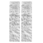 3D Duvar Paneli 240 × 60 Cm Sahte Duvar Panelleri Kaya Görünümü, Dış Mekan Iç Mekan Arka Plan Vurgu Paneli, Banyo, Oyun Odası Için 3 Boyutlu Duvar Kaplama Kaplaması(White,2pcs)