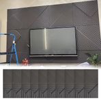 3D Duvar Paneli Slat Desen Duvar Kaplama Panelleri Tv Ofis Için, Wainscoting Panel Iç Duvar Dekoru Için, 120×60 Cm Kendin Yap Ev Doku Vurgulu Kaplama Panelleri(10PCS)