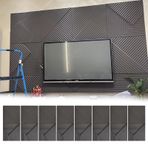 3D Duvar Paneli Slat Desen Duvar Kaplama Panelleri Tv Ofis Için, Wainscoting Panel Iç Duvar Dekoru Için, 120×60 Cm Kendin Yap Ev Doku Vurgulu Kaplama Panelleri(8PCS)