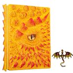 3D Ejderha Gözü Kabartmalı Günlük, Reçine Gravür Defter, Ejderha Severler için Dnd Defteri, Boş Kağıt, Yazma, Eskiz Defteri, Koleksiyon, Hediye, Dekorasyon için Seyahat Not Defteri A4 ve A5 Boyutlu