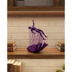 3D El Formlu İnsan Figürü Mor Özgün Sanat Biblosu 12X18 Cm