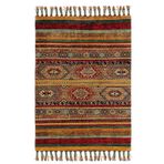 3D ELSE HALI Jüt Hasır Desenli Vintage Yıkanabilir Çift Taraflı Yolluk Dokuma Kilim Css05