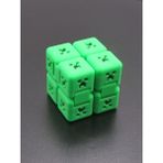 3D Fabrika Pikselli Temalı Sonsuz Küp – Fidget Infinity Cube (Çift Renkli Oyuncak)- 3D Baskı