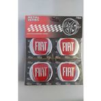 3D Fiat Alüminyum Yapıştırma Jant Göbeği 4'lü 60mm