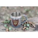 3D Game of Thrones Winter is Coming Tasarımlı Kupa Paslanmaz Çelik İç Hazneli Kulplu 400 ml