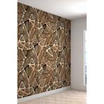 3D Geometrik Şekil Desenli Silinebilir Tekstil Duvar Kağıdı, 250 x 125