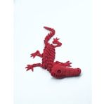 3D Hareketli Iskelet Timsah Figürlü Oyuncak - Kırmızı