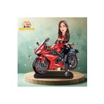 3D Hediye Dünyası Motorsiklet karikatürlü biblo hediye 3d masa üstü biblo hediyesi