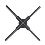 3D Hologram Fan, 2000x510 Çözünürlük 510 Led WiFi Bağlantısı 4 Kanatlı Net Görüntü Ekranlı 3D Hologram Fan Windows 7 Windows 10 IOS Için (AB fişi)