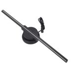 3D Hologram Fan, 3D Fan3D Projektör Reklam Ekranı 100240V Fan 256 LED 400 x 400 mm WiFi Uzaktan Kumanda (AB Fiş)