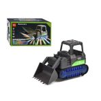 3d Işıklı Sesli Müzikli Çarp Dön Sensörlü İş Makinesi Dozer Gri