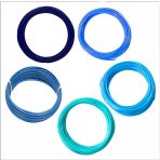 3D Kalem için Mavi Büyüsü (Lacivert,Mavi,Açık Mavi,Gümüş Mavi,Turkuaz) PLA Filament Seti