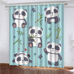 3D Karartma Perdesi At Çayır Hayvan 140 x 100 cm Isı Yalıtımlı Enerji Tasarruflu Gürültü Azaltma Tedavisi Yatak Odası Oturma Odası Çocuk Odası için %100 Polyester At Perdeleri