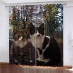 3D Karartma Perdesi At Çayır Hayvanı 140 x 100 cm Isı Yalıtımlı Gürültü Azaltma Perdeleri Yatak Odası ve Oturma Odası için %100 Polyester, Enerji Tasarruflu Uygulama Çocuk Odası Dekoru için İdeal