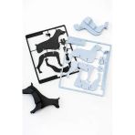 3D Köpek Puzzle Modeli – Scottish Deerhound Kendin Yap Figür | Dekoratif Hobi Ürünü