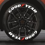 3d Lastik Yazısı Goodyear 2.5 Cm 4 Adet+ Yapıştırıcı Oto Lastik Sticker