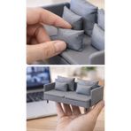 3d layer craft 1/12 Ölçek Minyatür Koltuk Diorama Eşya Aksesuar Maket - Bebek Evi Eşyası