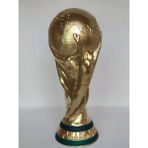 3D Layer Craft Fifa Worldcup Fifa Dünya Kupası Biblo Altın 25 cm Katar Dünya Kupası