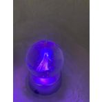 3D Led Işık Cam Küre Melek Pilli 6 cm Gece Lambası