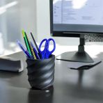 3D Lemon Siyah Office Için Dekoratif Kalemlik Masa Üstü Organizer Düzenleyici - Gece Siyahı