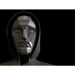 3D Life Tech Squid Game Front Man Maske - Siyah - #