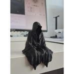 3D Masa - Kitaplık - Gamer Dekorasyonu Ghost Azrail Kitaplık Figürü - Siyah