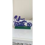 3D Motosiklet Figürü, Dikkat Çekici, Hayallerde Arzu Ettiğin Arac - Mor - Mavi