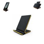 3D Özel Üretim Telefon Standı Telefon Tutucu Masaüstü vb. İçin Özel Tasarım (Ebat: 10,3 cm x 6,9 cm x 7 cm) (Siyah - Sarı)