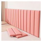 3D Pembe Dolgulu Duvar Panelleri - Çocuk Odası ve Oda Dekorasyonu için Darbeye Dayanıklı Dolgu - Kendinden Yapışkanlı Çıkartmalar (10 Adet)