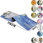 3D Renkli Desenli - D.gen 38 x 118 cm SU Emici Sihirli Banyo Paspas Pvc - Elastik (4887)