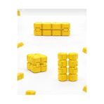 3D Sarı stres küpü infinity cube katlaç