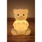 3D SerArt Ayıcık Tealight Çocuk Gece Lambası Pilli Mum Dahil 12 cm