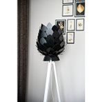 3d Sergi İ Lambader - Tripod Lambader - Dekoratif Ahşap Lambader Siyah