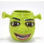 3D Shrek Fiona Tasarımı Porselen Kupa Bardak Fiona Kupa - Yeşil
