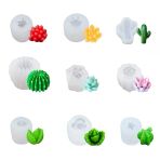3D Silikon Mum Ve Pasta Kalıbı 9 Adet
