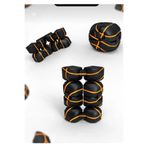 3D Siyah basketbol topu stres küpü