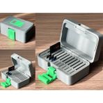3D Snaxx Hafıza Kartı Saklama Kutusu (Sd & Micro Sd Kart Organizeri) 8X4X2 cm Taşınabilir Koruma Kutusu - Gri