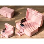 3D Snaxx Hafıza Kartı Saklama Kutusu (Sd & Micro Sd Kart Organizeri) 8X4X2 cm Taşınabilir Koruma Kutusu - Pembe