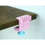 3D Snaxx Masa Kenarına Sabitlenebilir Kablo Düzenleyici – Çoklu Girişli Şarj Kablosu Tutucu – 5X4X8CM - Pembe