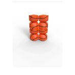 3D Turuncu basketbol topu stres küpü