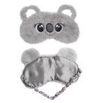 3D tüylü hayvanlı uyku maskesi, çocuklar, ultra yumuşak, sevimli koala, pelüş uyku maskesi, çocuk, seyahat, şekerleme, göz örtüsü, çocuklar, kız ve erkek çocukları için, seyahat için (Koa