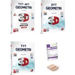 3D Tyt -Ayt Geometri Soru Bankası ve Video Destekli Defter - Yks 2026 + Telefon Tutucu + Tyt Deneme