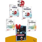 3D TYT Türkçe-Matematik Soru Bankası-Deneme Seti Çıkmış Sorular Hediyeli!