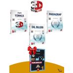 3D TYT Türkçe-Paragraf-Dil Bilgisi Soru Bankası Seti Çıkmış Sorular Hediyeli!
