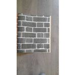3D White Beyaz Derli Siyah Tuğla Desenli 3d Duvar Kağıdı(5m2)