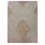 3D White Damaks Desenli Neoklasik Krem&Gold Modern Duvar Kağıdı(5M2)