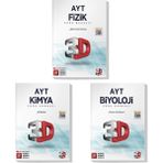 3D Yayınları 2022 AYT Fizik Kimya Biyoloji Soru Bankası Seti (3 Kitap)
