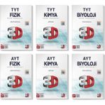 3D Yayınları 2022 TYT AYT Fizik Kimya Biyoloji Soru Bankası Seti (6 Kitap)